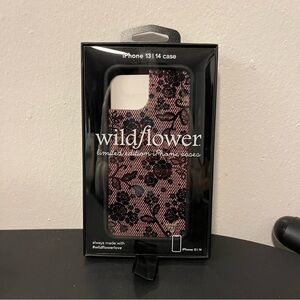 Wildflowers Black and Pink iPhone 13/14 Case